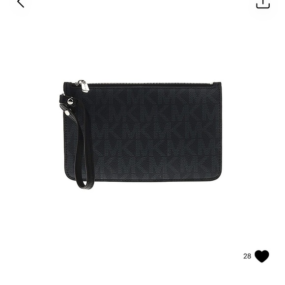 NWOT MICHAEL Michael Kors Charlton Signature Baltic Blue Wristlet